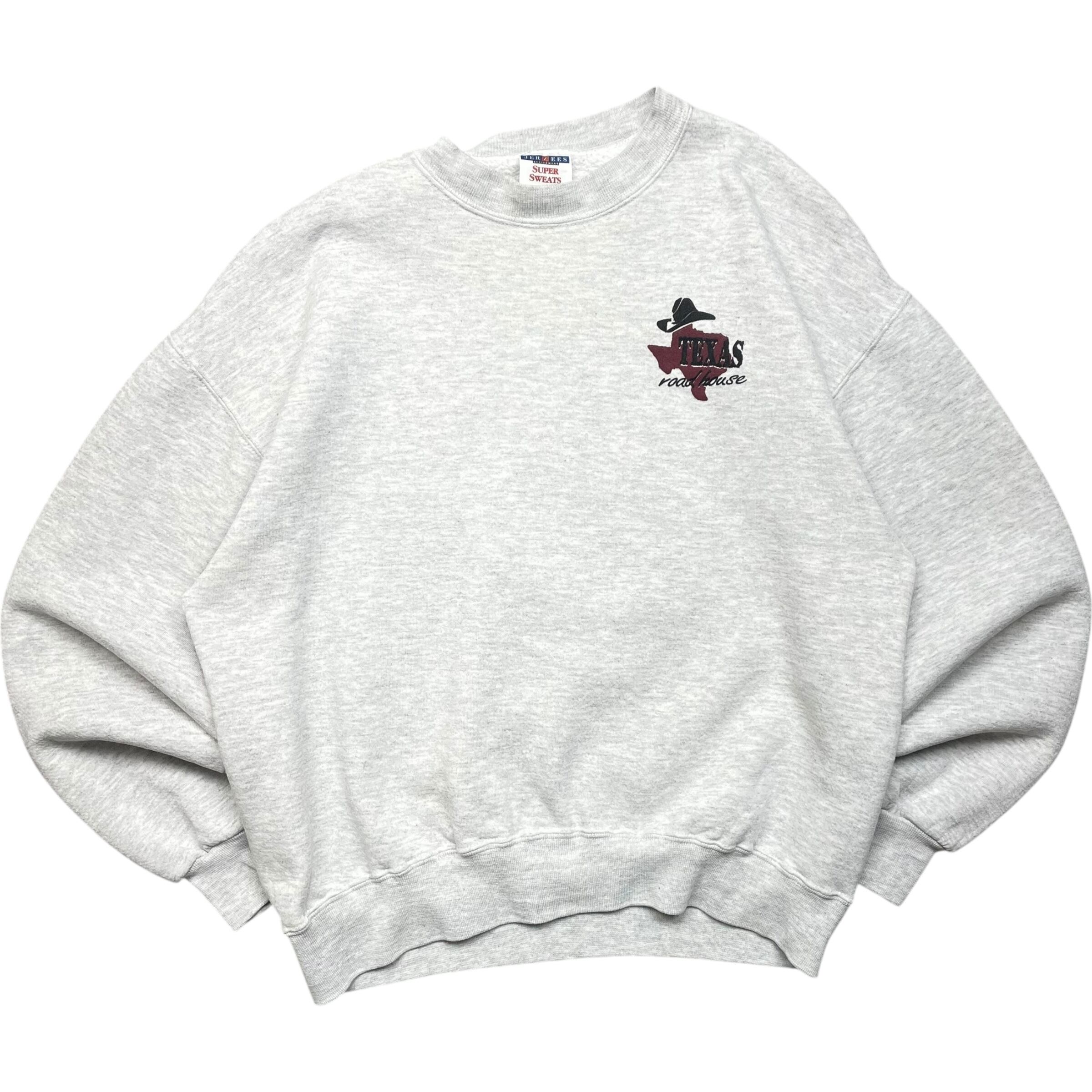 《L》JERZEES ジャージーズ スウェット ワンポイント プリント グレー USA製 90年代 vintage no.6476