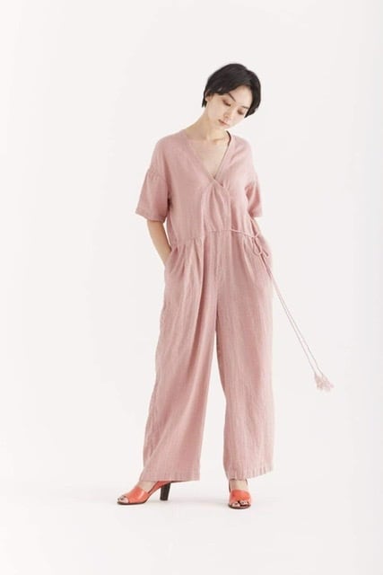 YURTAO】ラメカントリークロス オールインワン＜備長炭染＞ | zuhka