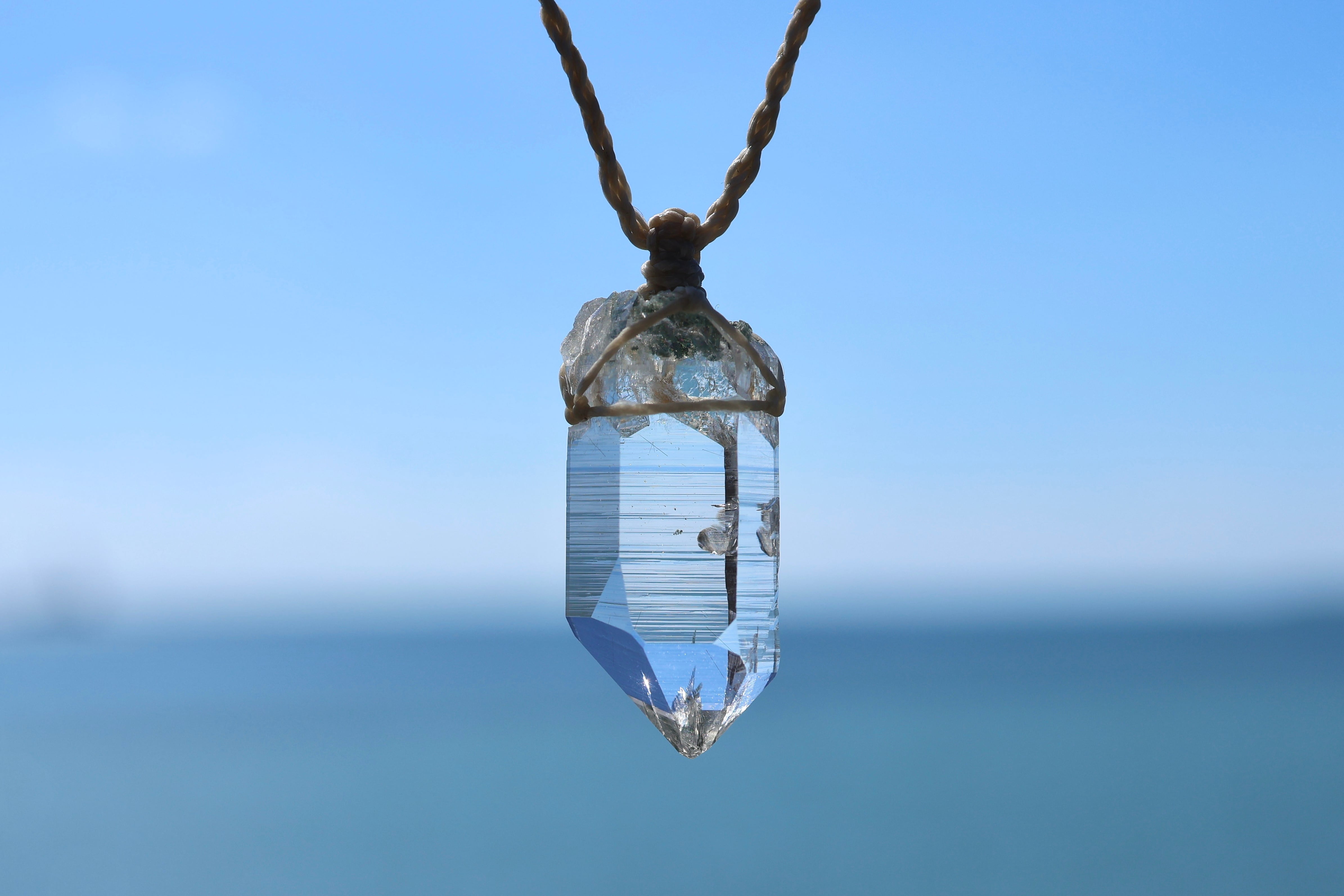 ヒマラヤ水晶ネックレス K18 | 石垣島の夜光貝アクセサリーとヒマラヤ