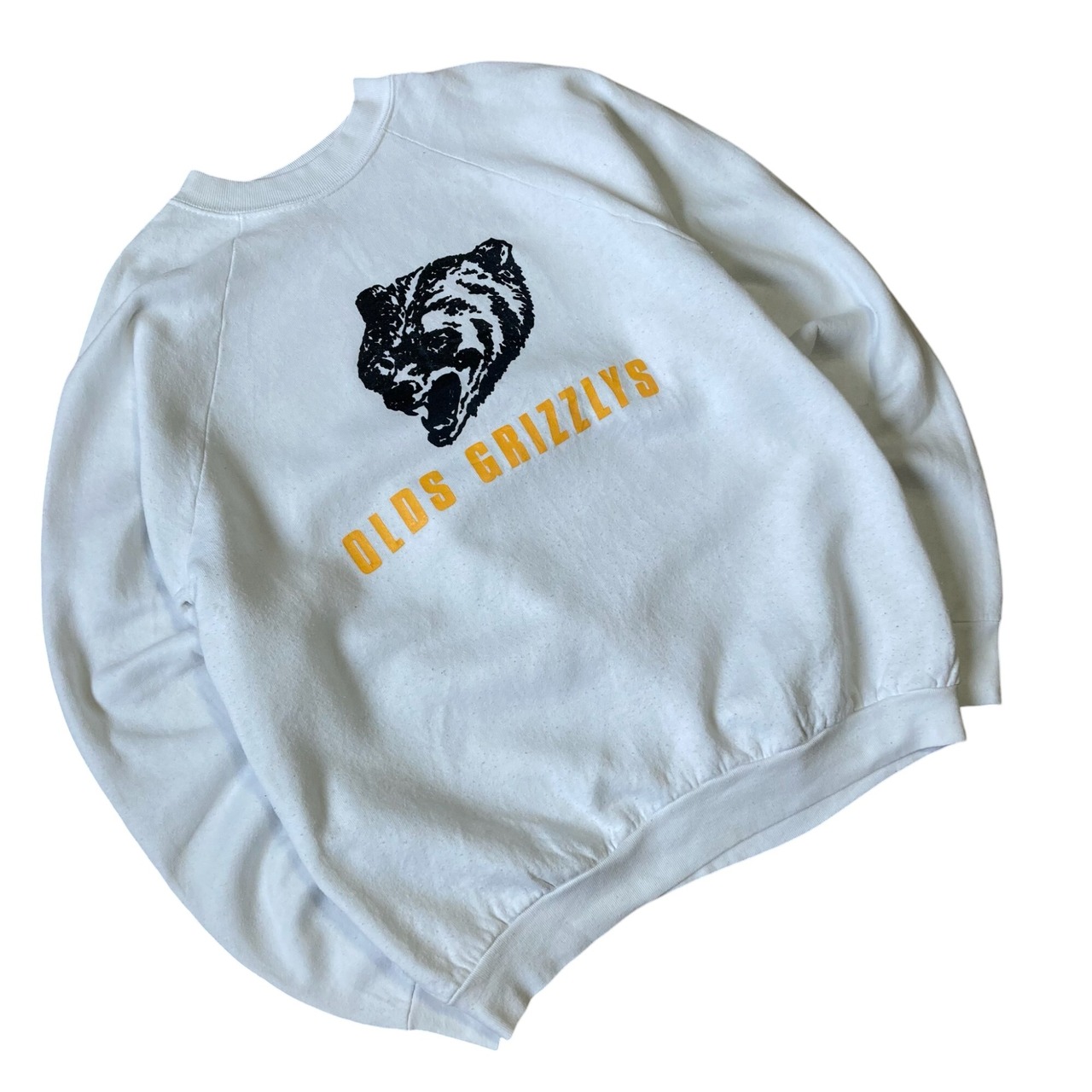 90s "Olds Grizzlys" raglan sweat shirt