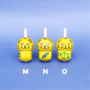 《 弥治郎系・上田康友 工人 》動物独楽（こま）