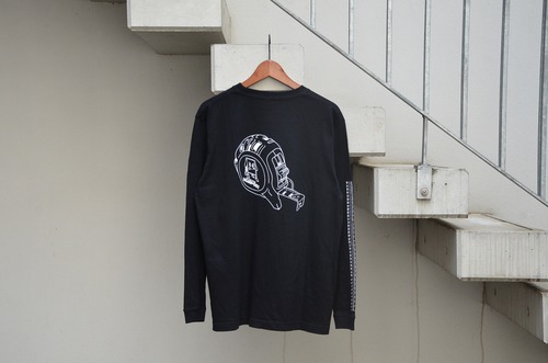 SIGNPOST originals Long sleeve "SCALE" T-shirt 5.6oz BLACK
