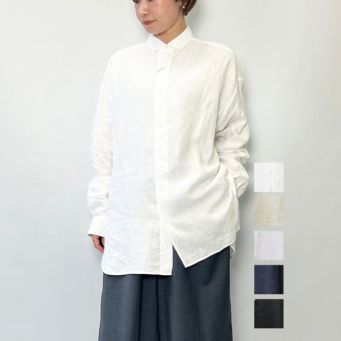[定休日以外毎日出荷中] TICCA ティッカ 2025春 TBES-402 リネンスクエアビッグシャツuni トップス