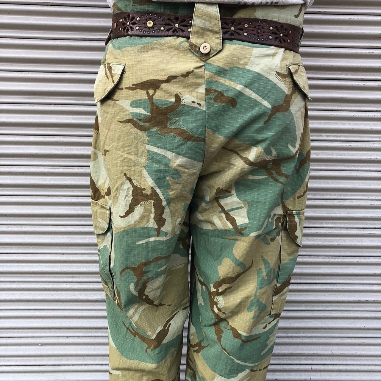 希少 オマーン軍 実物 ブラッシュカモ 迷彩 BDU リップストップ カーゴ 