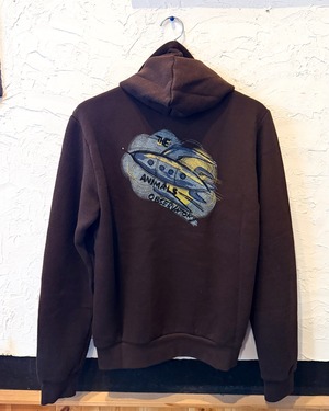 【THE ANIMALS OBSERVATORY 14Y】BEAVER HOODIE BROWN