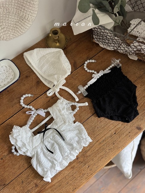 ˗ˏˋ swim♡人気ˎˊ˗【 予約商品】2025夏新作 MARRON  2色展開 マロン ローラスイムウェア【baby＆kids】
