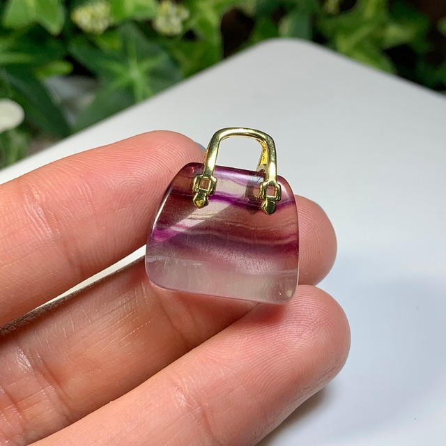 39.天然石とお出かけ☆フローライトカバン・バック