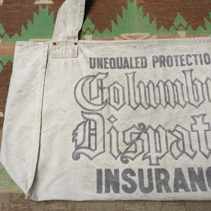 40s~ COLUMBUS DISPATCH Canvas Newspaper Bag | Wonder Wear 40s~ COLUMBUS DISPATCH Canvas Newspaper Bag | Wonder Wear