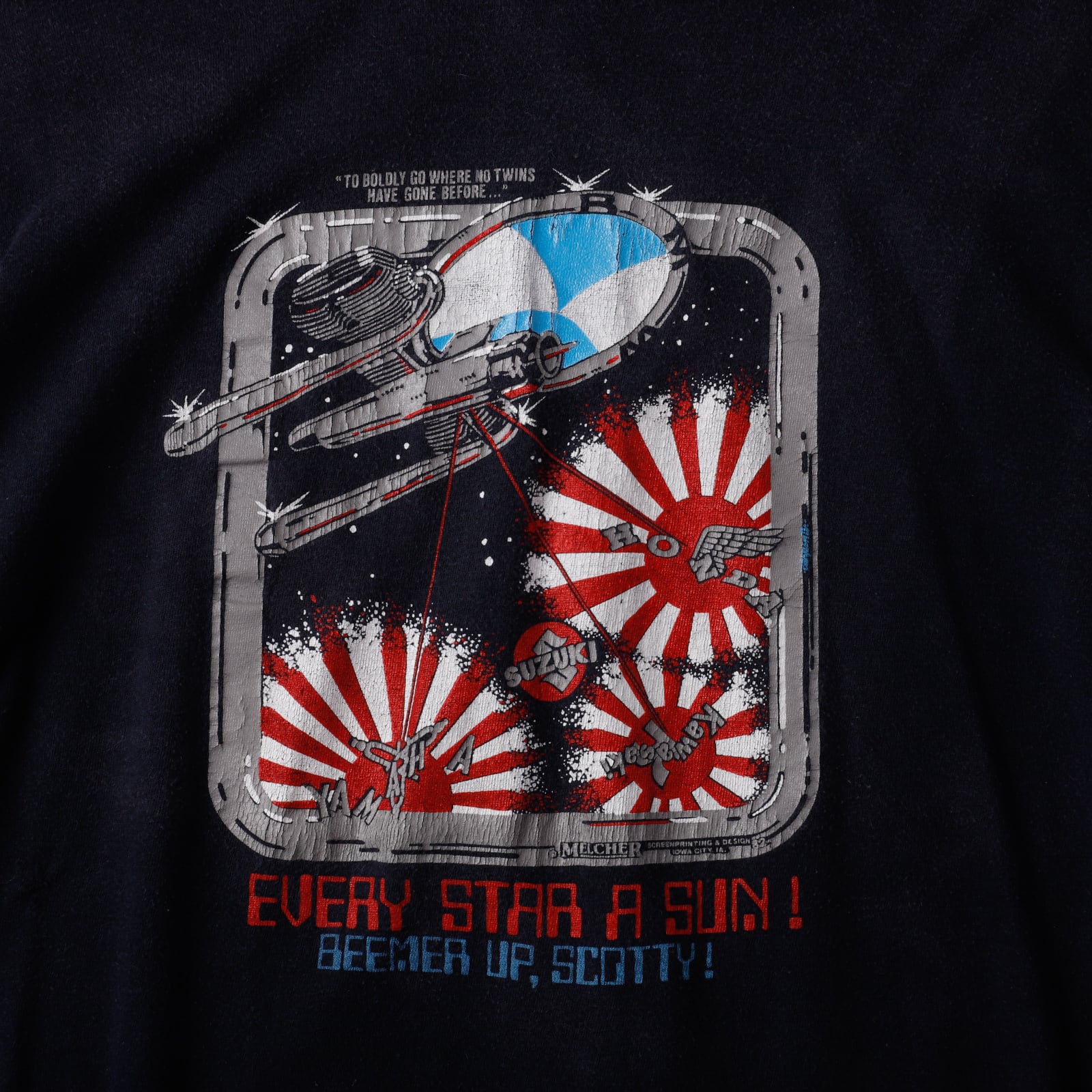 ビンテージバイクTシャツkawasaki yamaha suzuki honda 逸品】70s Vintage T-shirts BELTON 