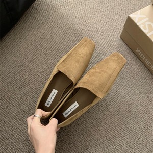 Turned-up design loafers 00738
