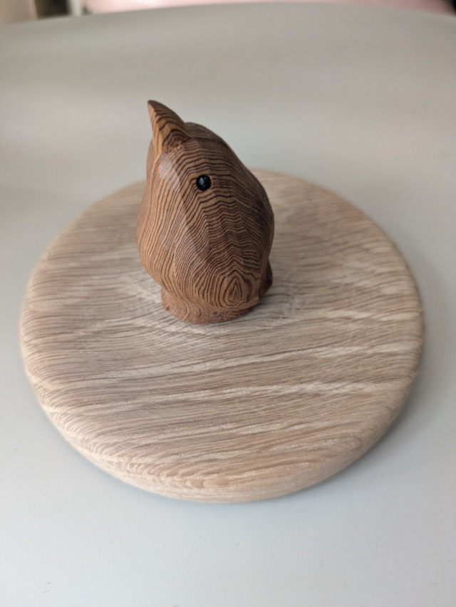 Scallop▫Pull  Knob  大❲ブラック❳ ★ナンタケットバスケット用