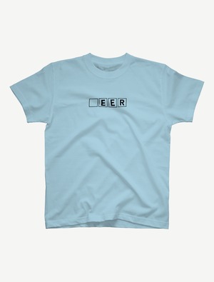 【□EER】Tシャツ（ライトブルー）
