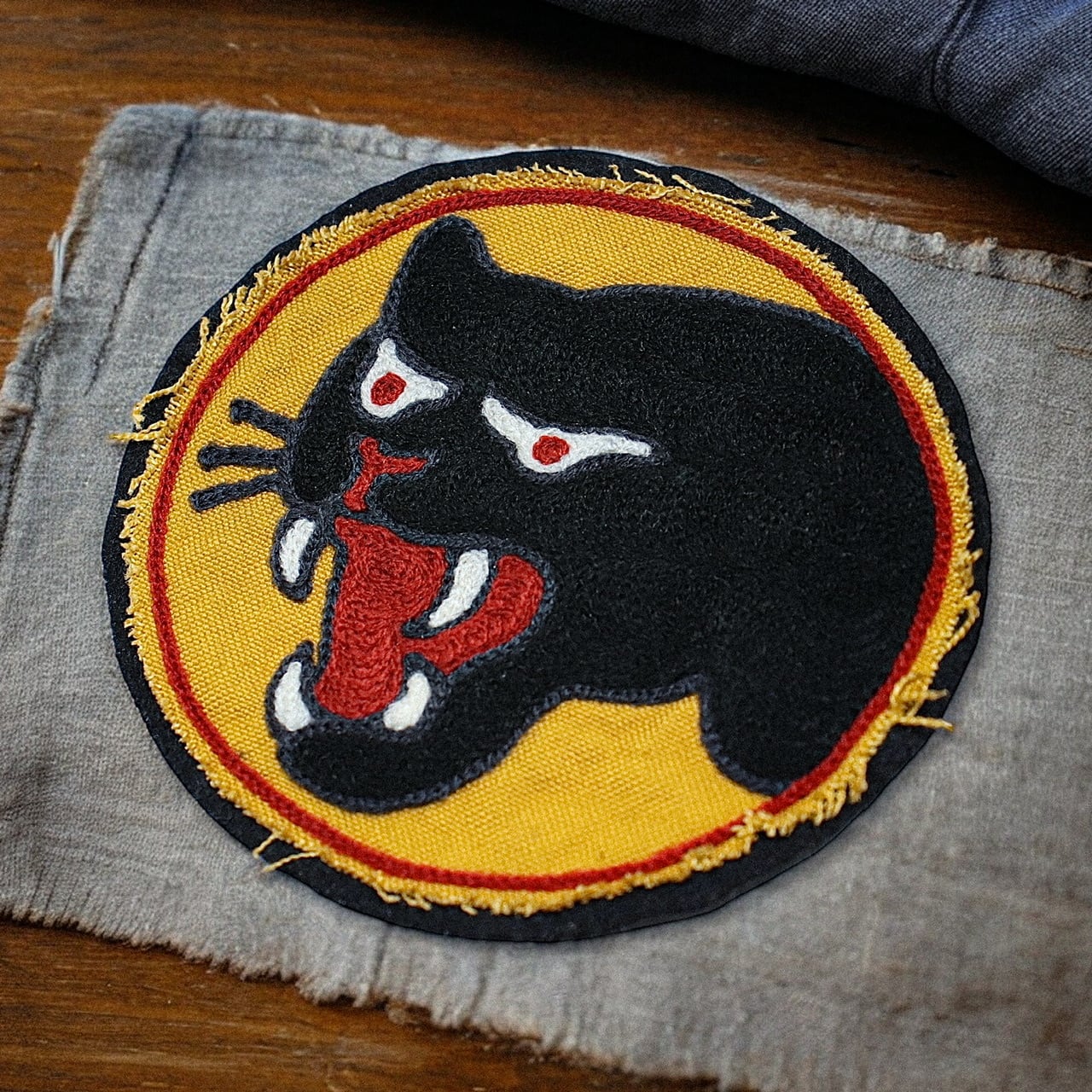 BLACK PANTHER” PATCH チェーンステッチワッペン | 【RIOTT/ライオット】