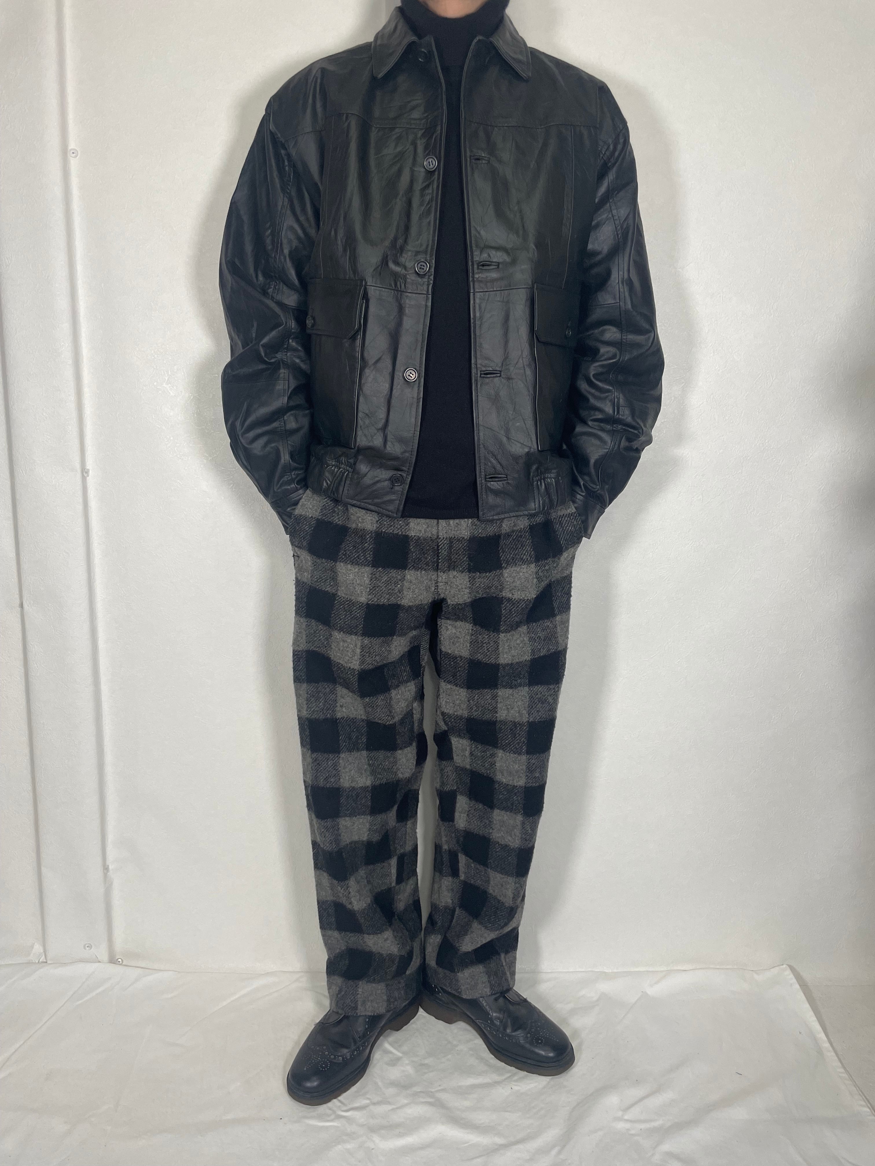 made in FRANCE NESCIO leather jkt czz