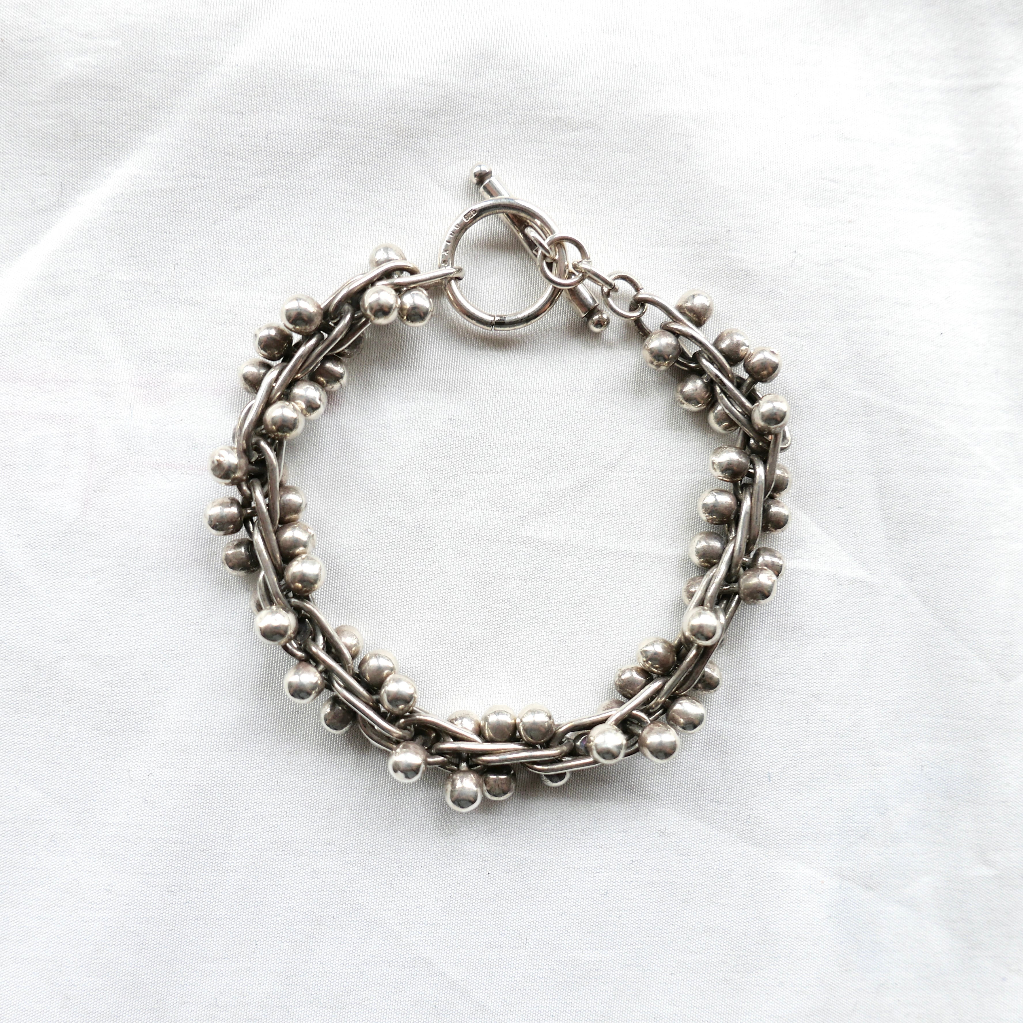 Mexican Vintage Silver 925 DNA necklace 希少 メキシコ製 MEXICO