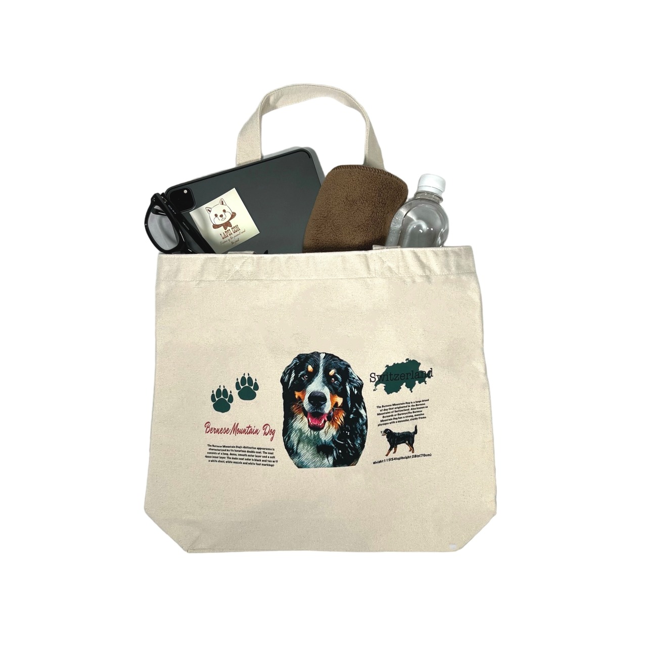 LAPSI DOG BOOK Labrador retriever canvas tote bag