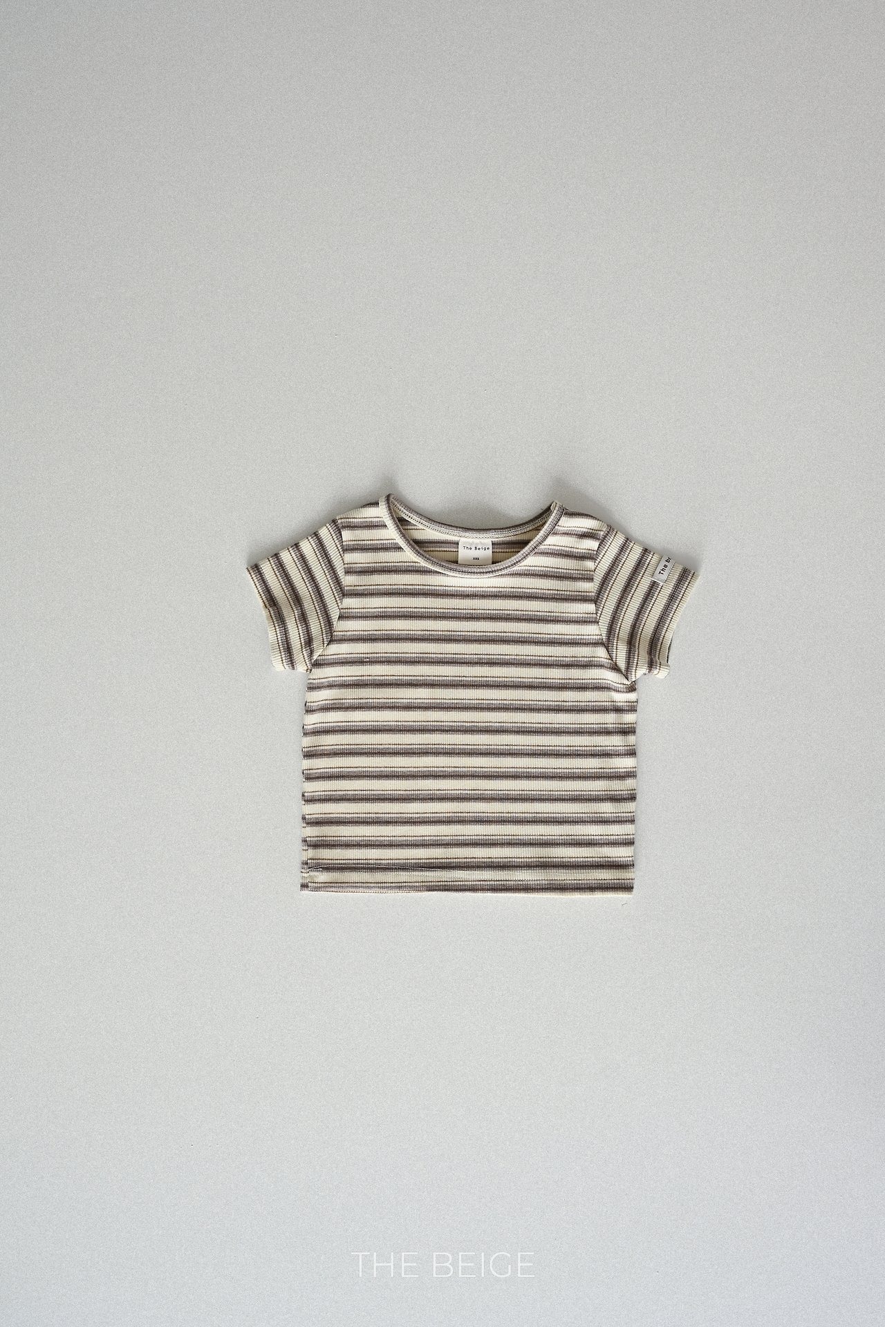 [THE BEIGE] Ribbed slim tee / [더베이지] 골지슬림티