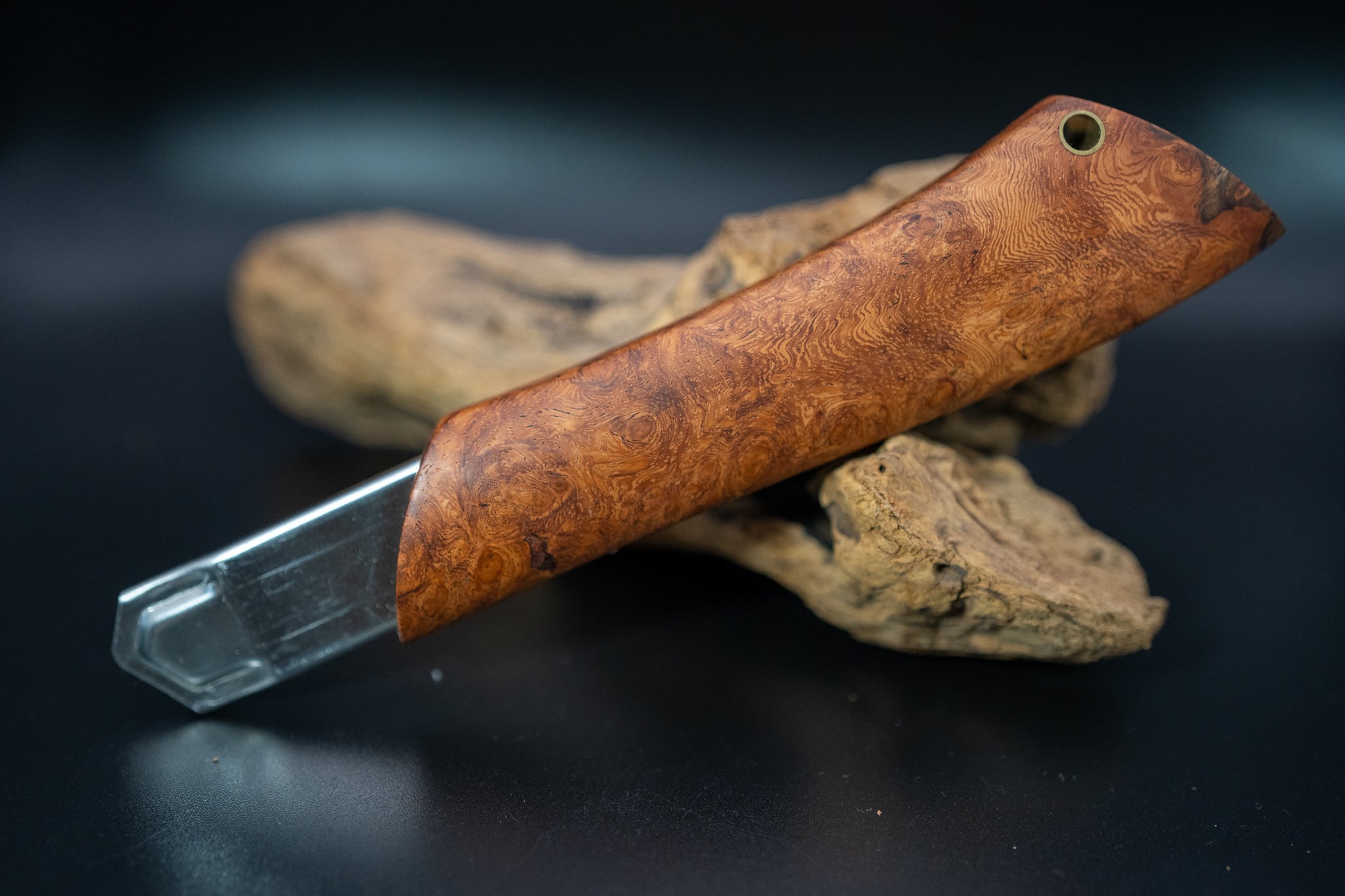 L型木製カッターナイフ 花梨瘤 flamberg