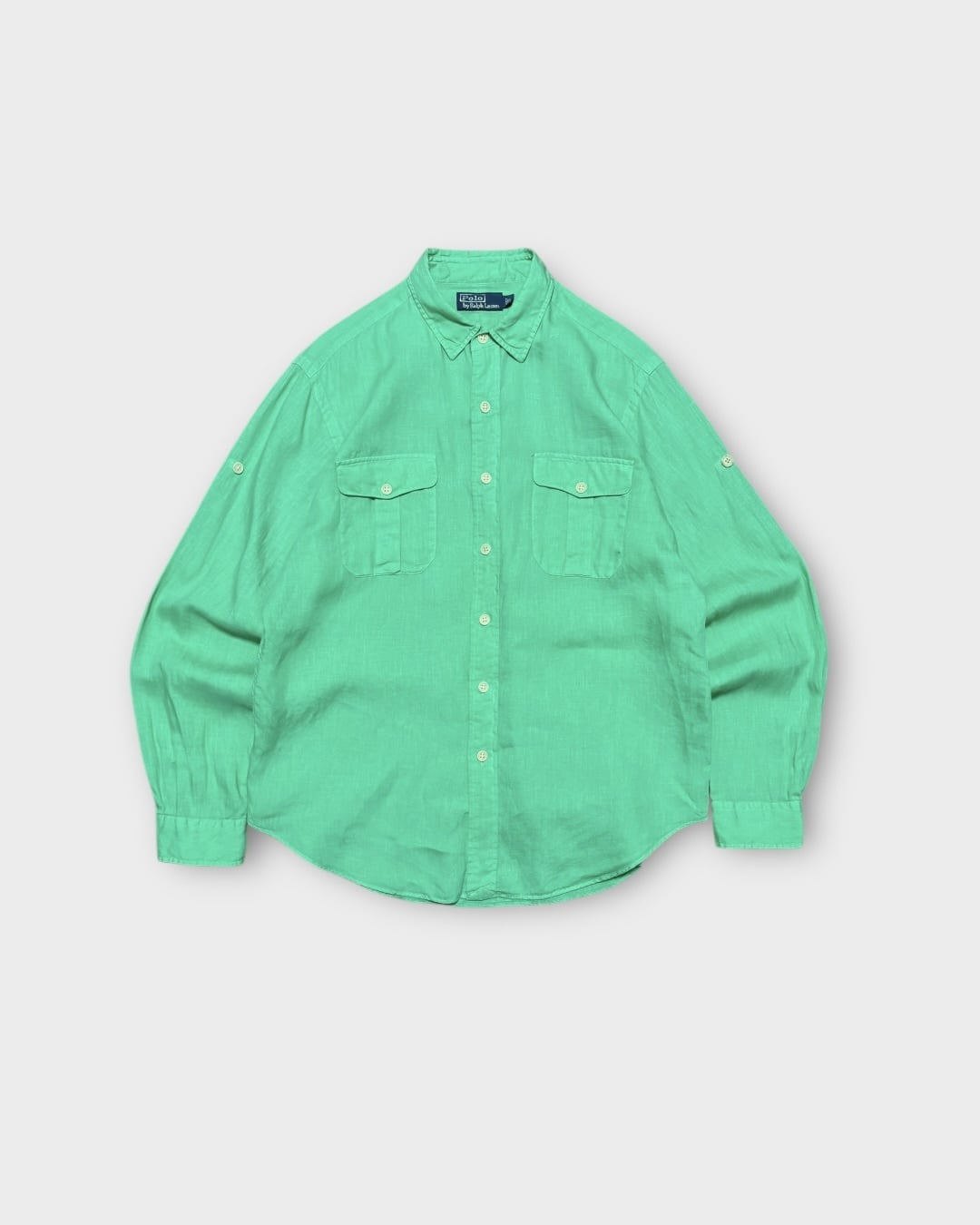 【VINTAGE】1990’s “Polo by Ralph Lauren” Linen G.I. Shirt