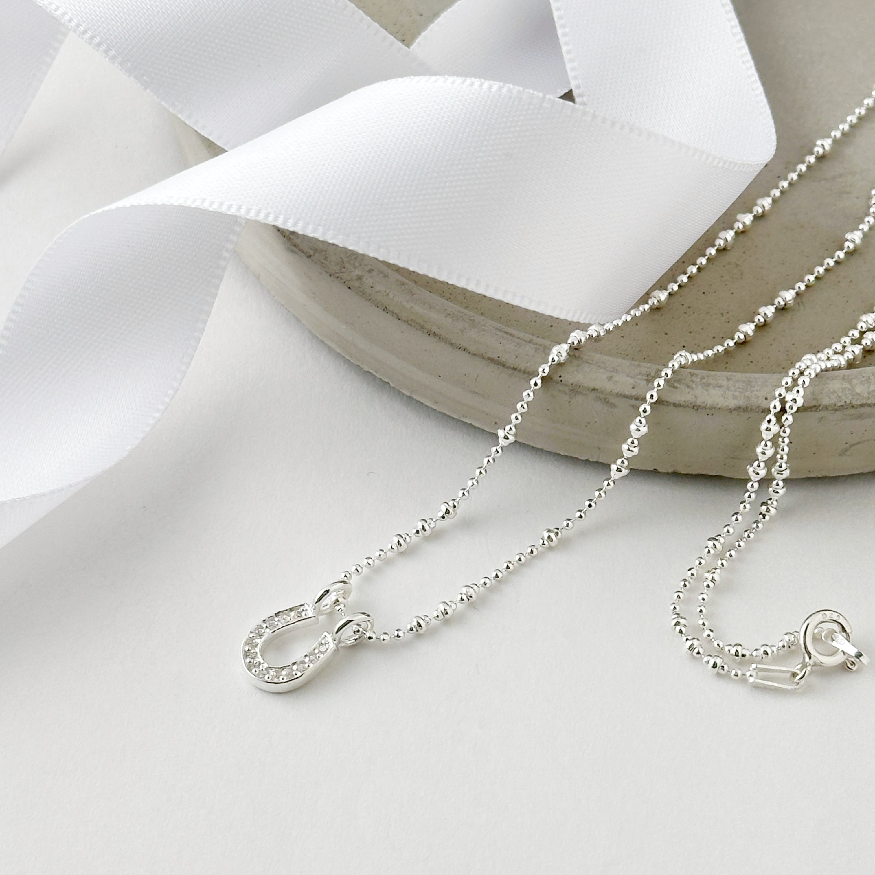 ジルコニア ホースシュー ネックレス 馬 蹄鉄 ホース うま | 【公式