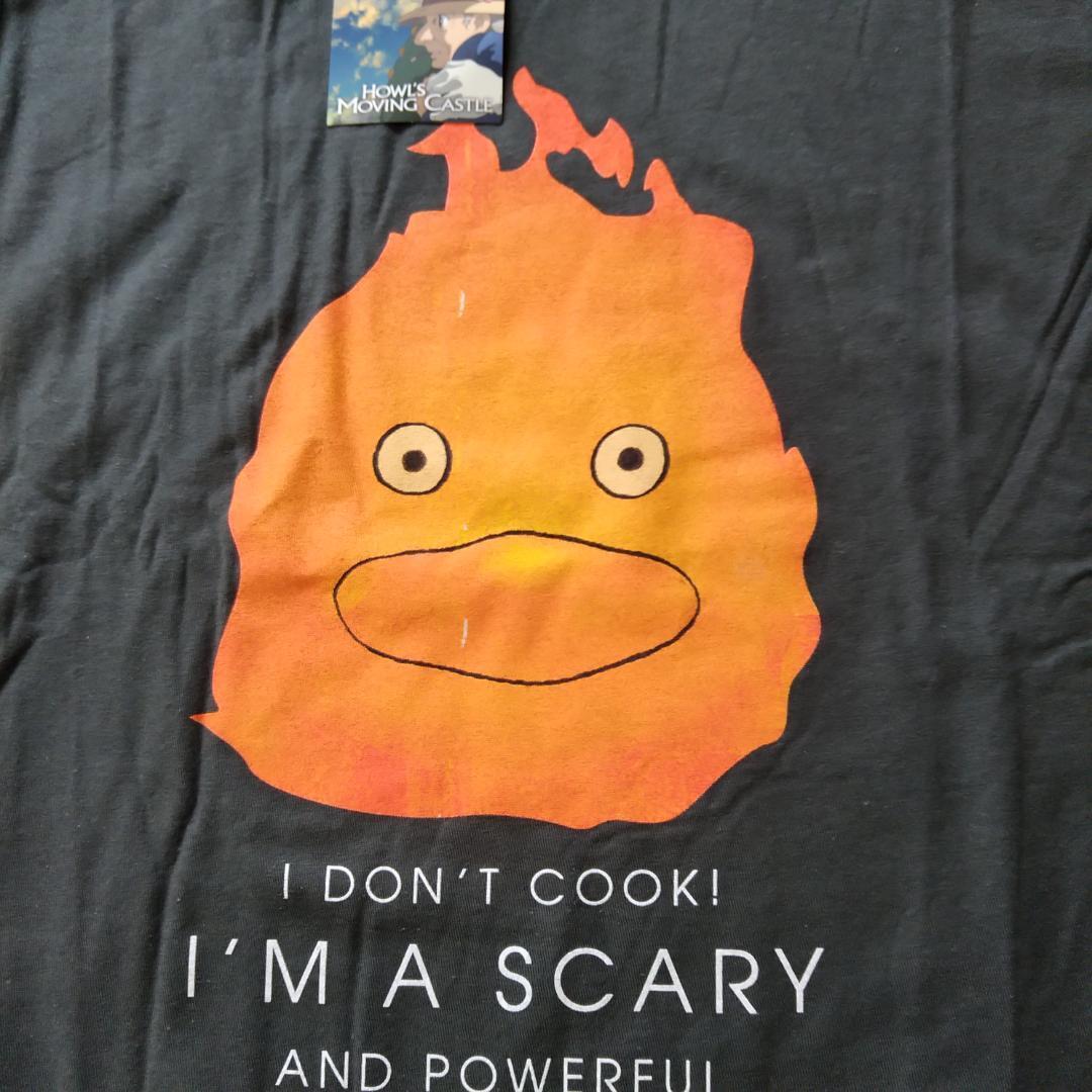 ハウルの動く城 Tシャツ XXL グレー カルシファー ジブリ 映画 アニメ  