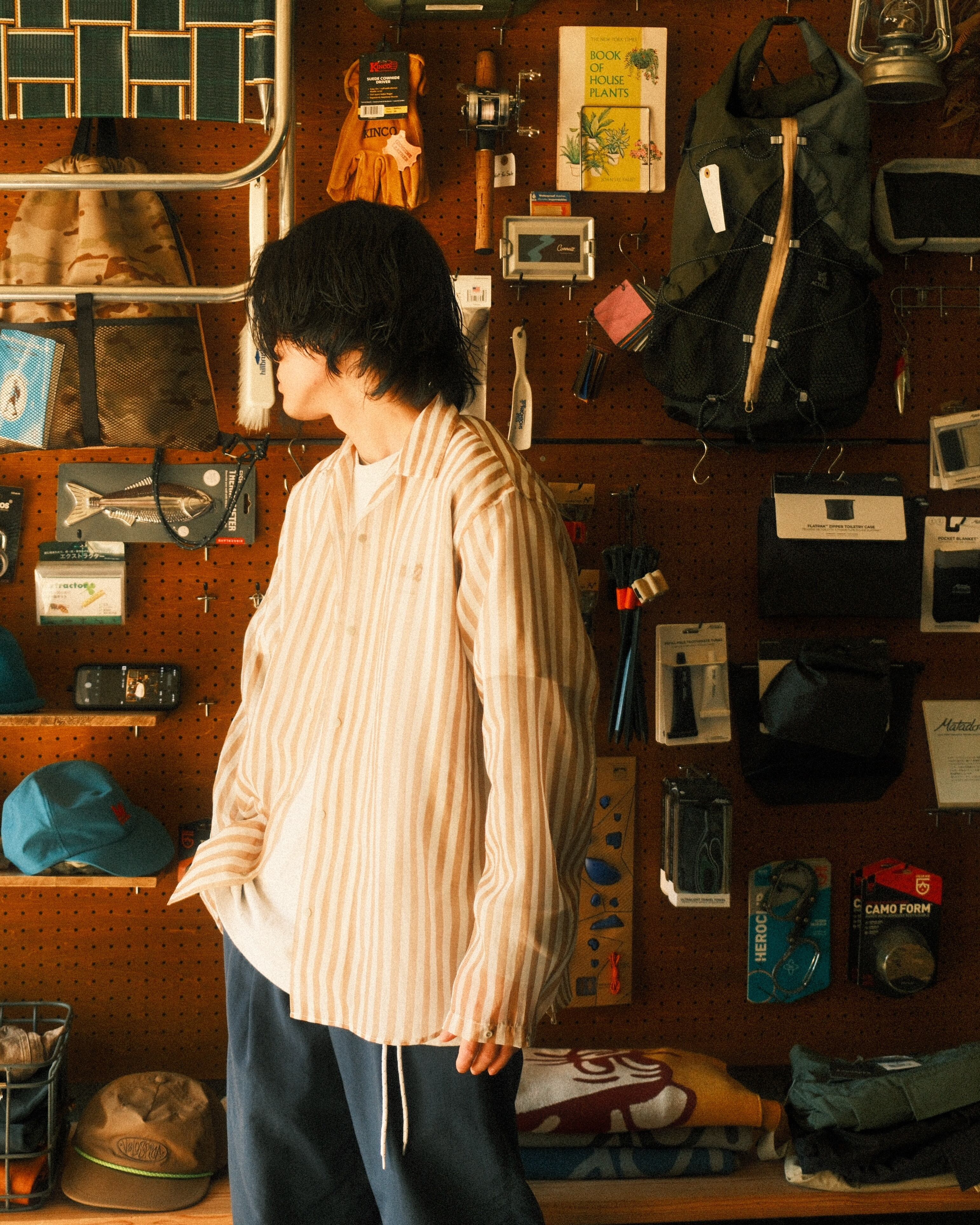 迷迭香 / MESH L/S SHIRT STRIPE | THE UNFORM STORE