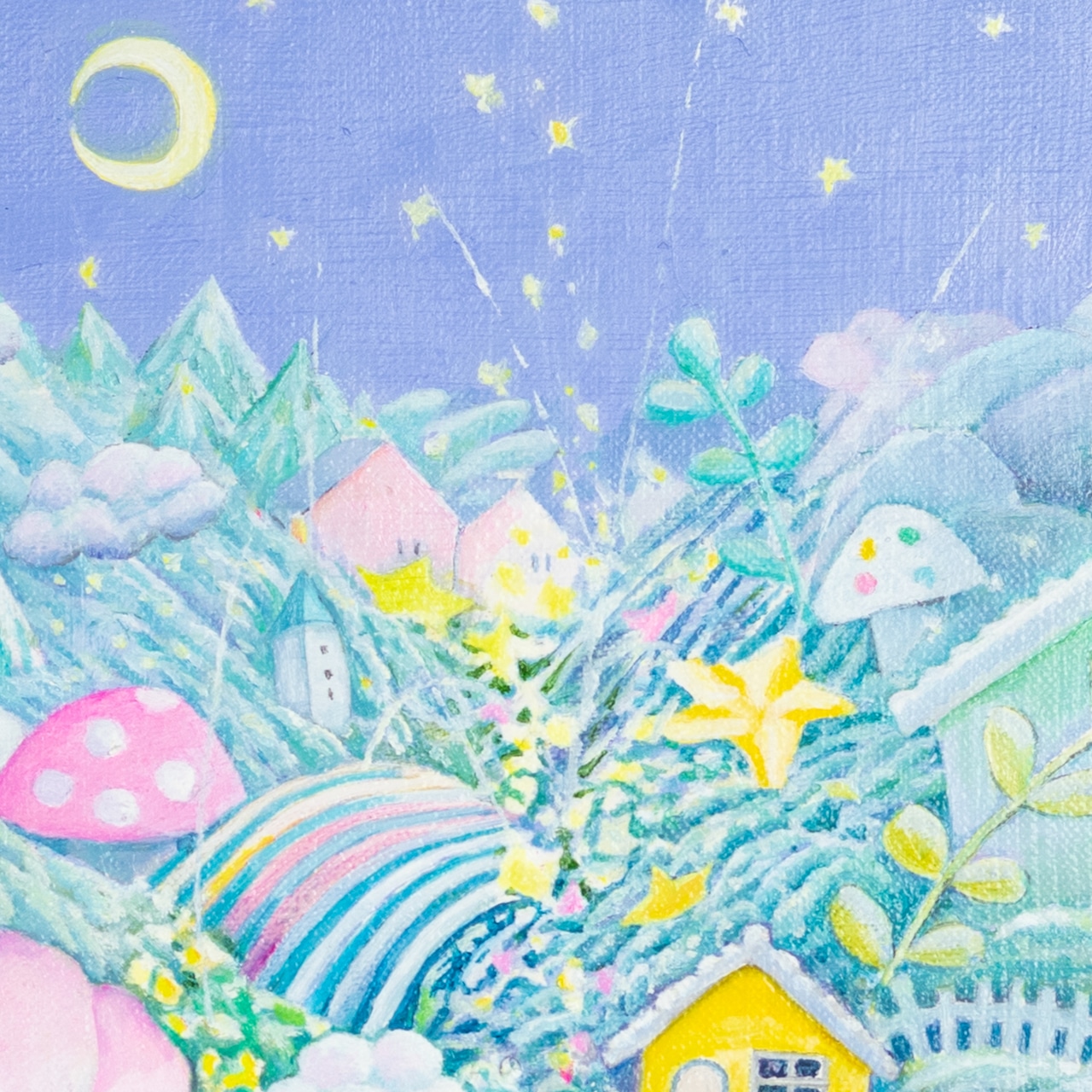 < 柴田貴史 > 原画「夜の散歩」