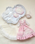 【ピンク】フラワーモチーフのエレガントワンピース　制作レッスン(キット・動画・サポート付き))