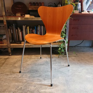 デンマーク Fritz Hansen/フリッツハンセン セブンチェア チェリー材 1996年製 美品 アルネ･ヤコブセン B