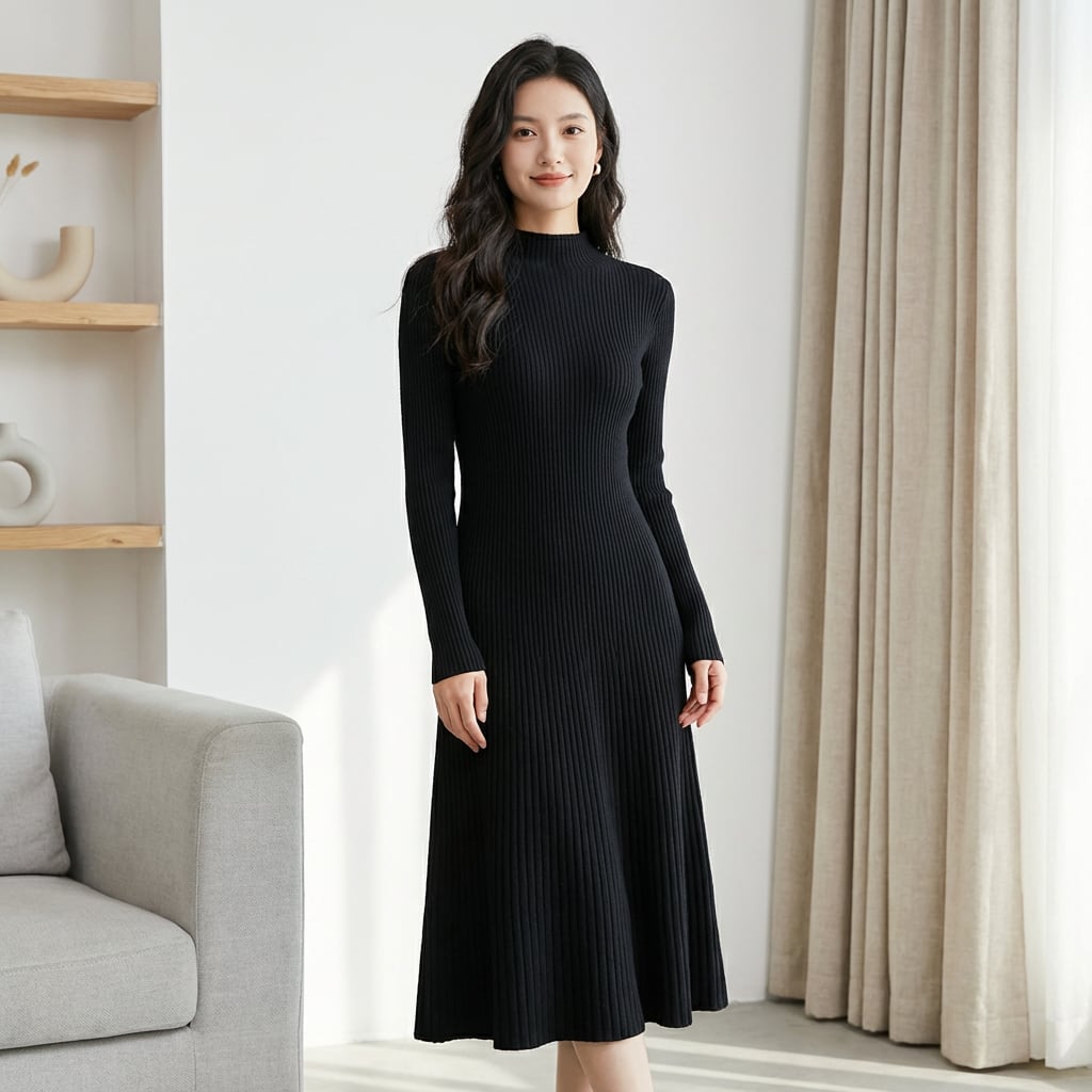 ロングルーズワンピース(2color) A0602