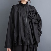 ギャザーポケット バルーン ジャケット 00405