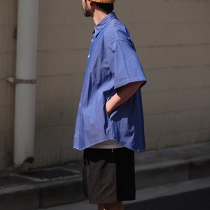 カジュアルストライプルーズ半袖シャツ　0699