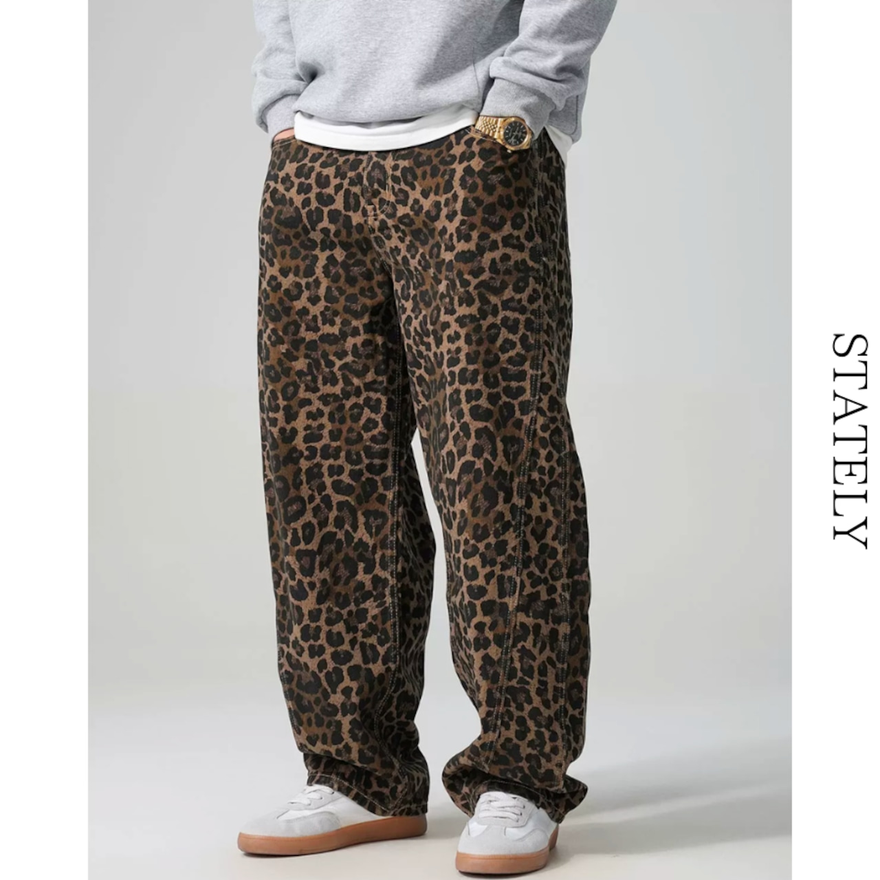 Leopard Wide デニムパンツ_B194・画像7