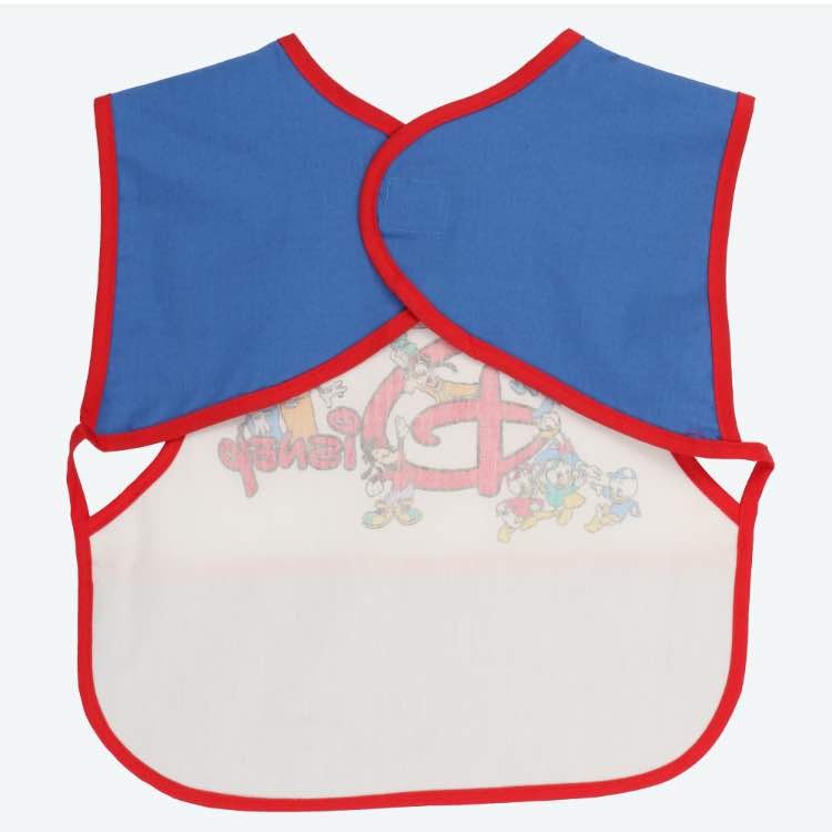 ミッキー＆フレンズ ベビースタイ パーク限定 東京ディズニーランド 東京ディズニーシー ホワイト 食事用 スタイ よだれかけ 赤ちゃん用 エプロン ベビーグッズ