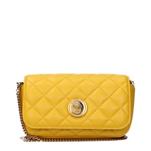 VERSACE ヴェルサーチ レディース クロスボディバッグ レザー イエロー