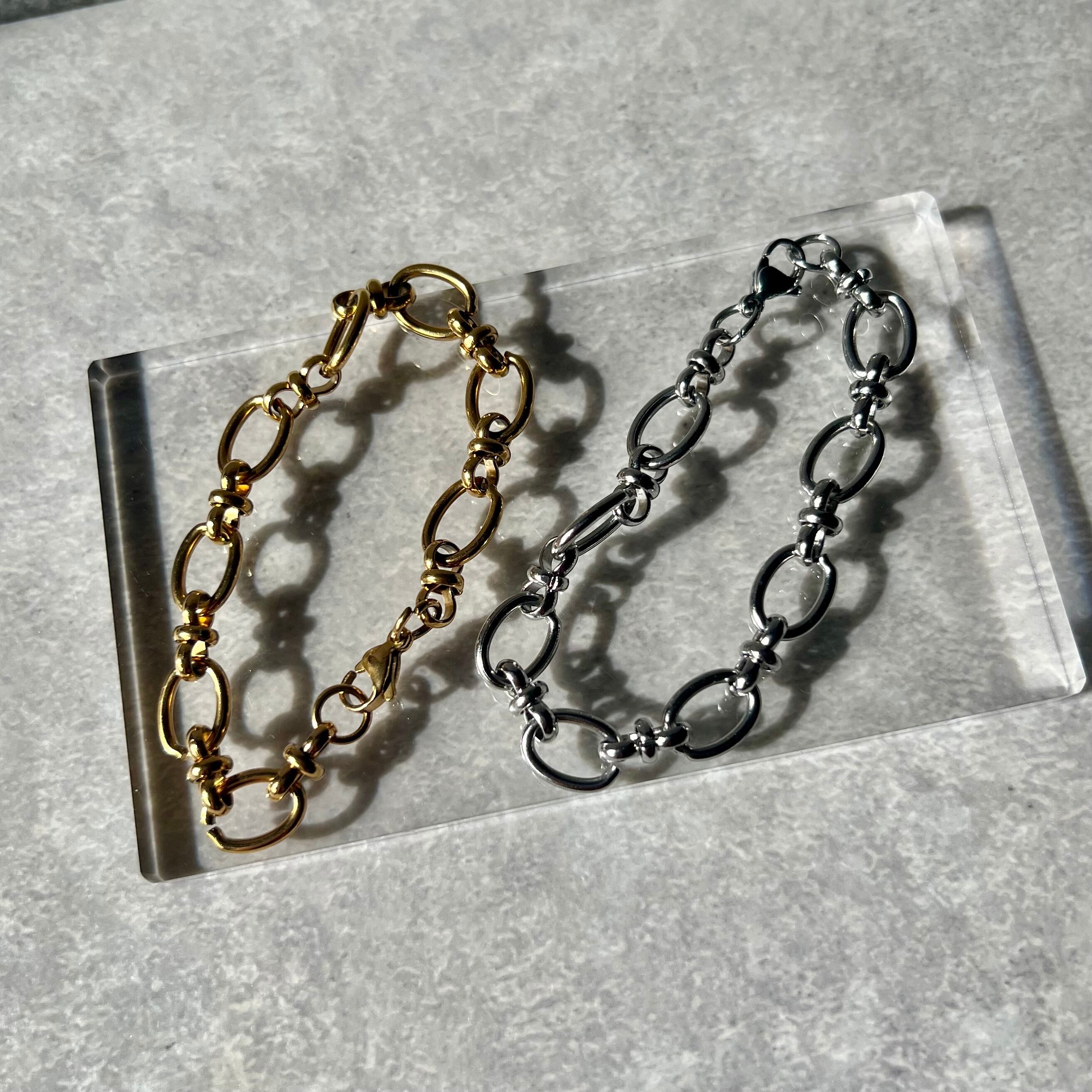 oval chain bracelet