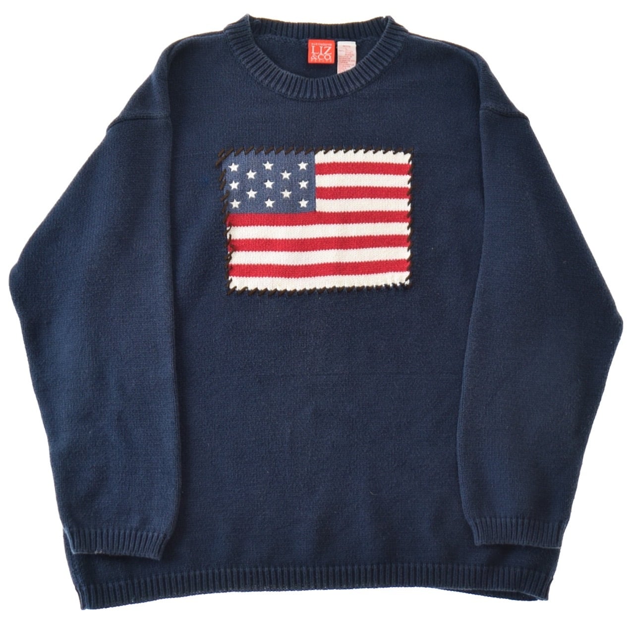 90s  Steve\u0026Barrysアメリカン国旗ニット