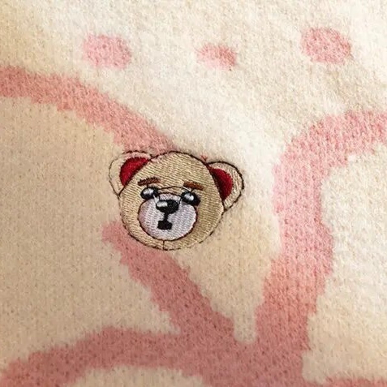 くま 刺繍 ゆったり カジュアル セーター ≪3COLOR≫【0002】