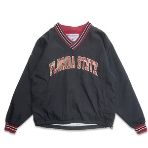 古着 チャンピオン Champion カレッジ Vネック ナイロンジャケット ウォームアップジャケット プルオーバージャケット 表記：M　gd408999n w60404