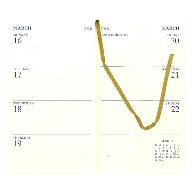 2026 DIARY　ミナペルホネン：pacific