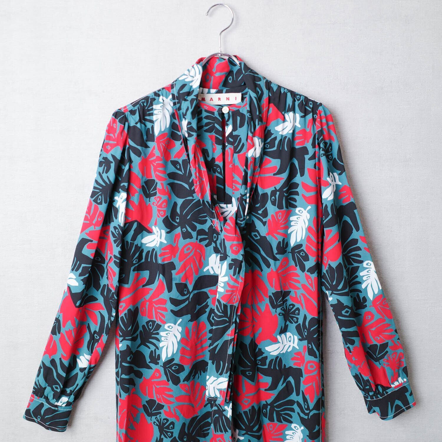 [NEW] MARNI LEAF L/S ONEPIECE