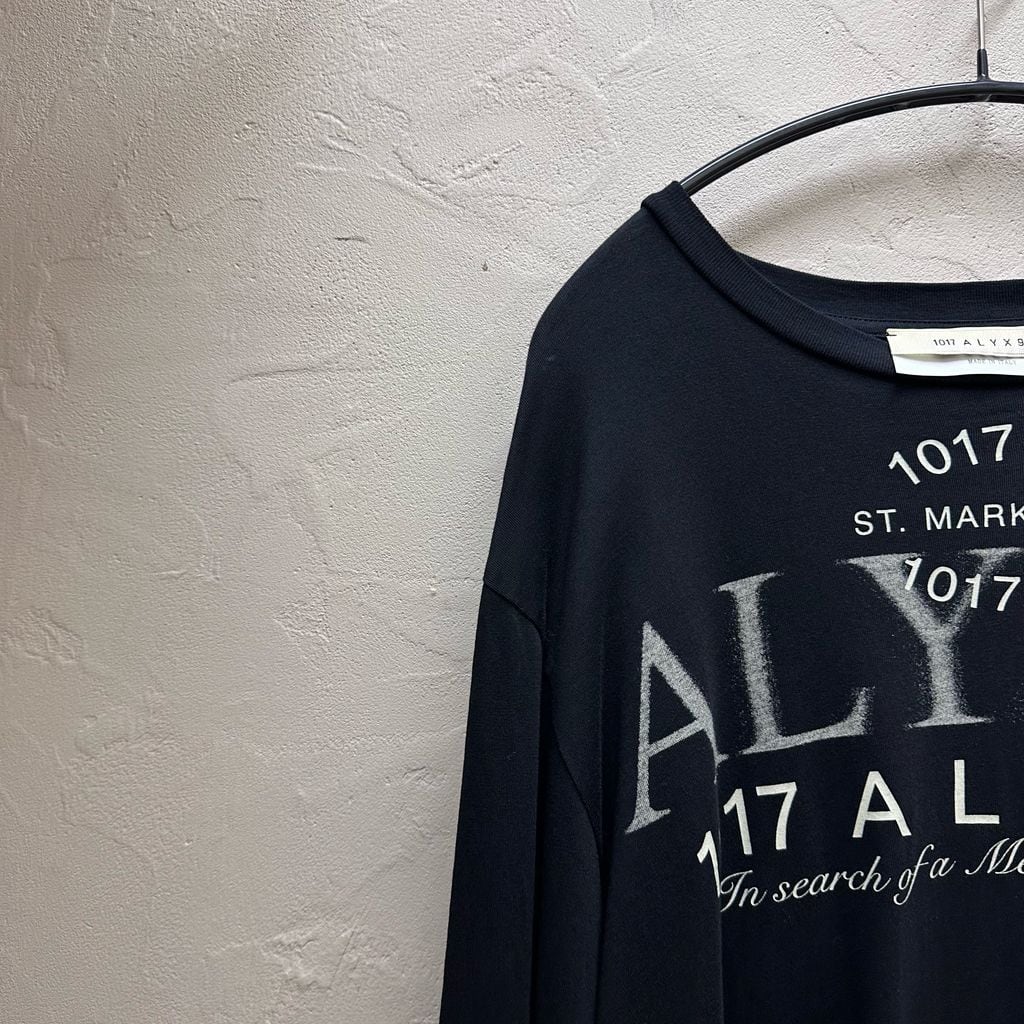 ALYX アリクス 23SS Graphic Logo Print Shirt ロンT ブラック size:L