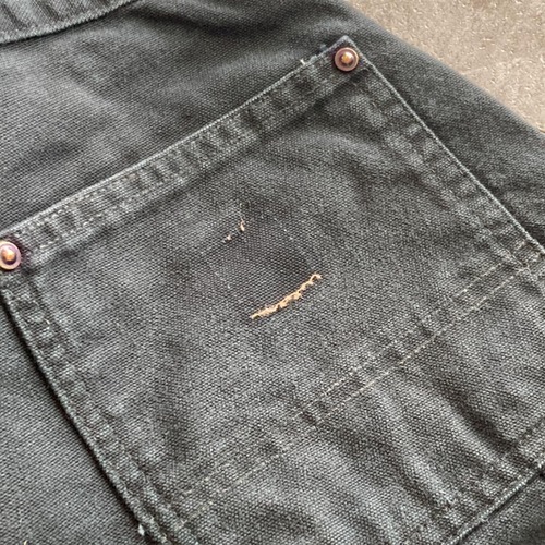 00s メキシコ製 ブラック ダブルニー Carhartt B136 30×30 詳細写真6