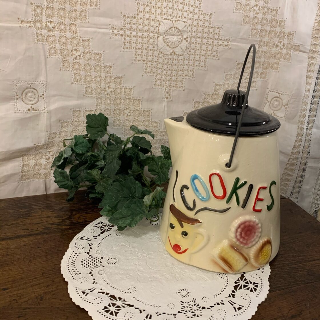 COOKIES Jar USAクッキージャー フタ付き陶器の小物入れ | Pay ID