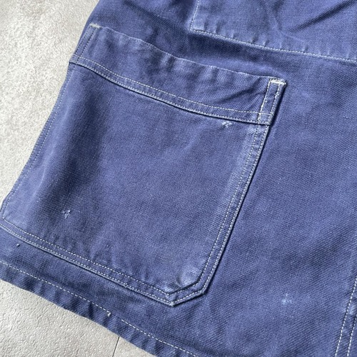 50s 刺繍タグ サンフェード コットンツイル フレンチワークジャケット 詳細写真11