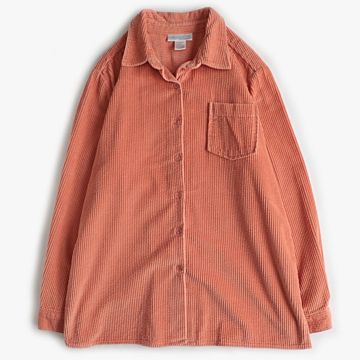 real comfort by chadwicks 太畝 コーデュロイ 長袖 シャツ 古着 used レディース