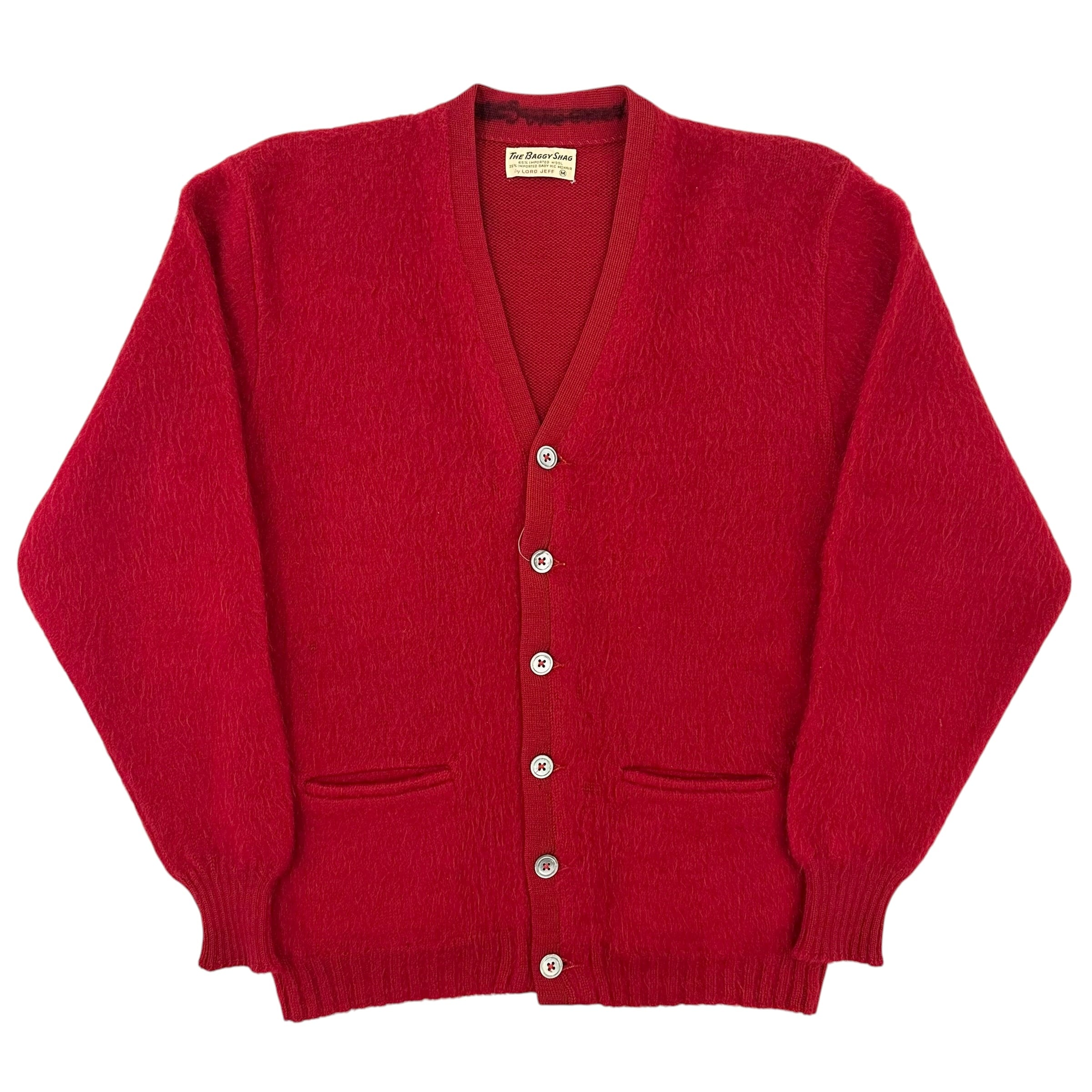 60's Rudd's モヘアカーディガン バーガンディ M 60's Rudd's Mohair