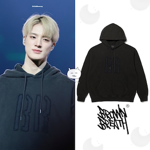 ★NCT DREAM ジェノ 着用!!【BROWNBREATH】BB WASHING HOODIE - BLACK