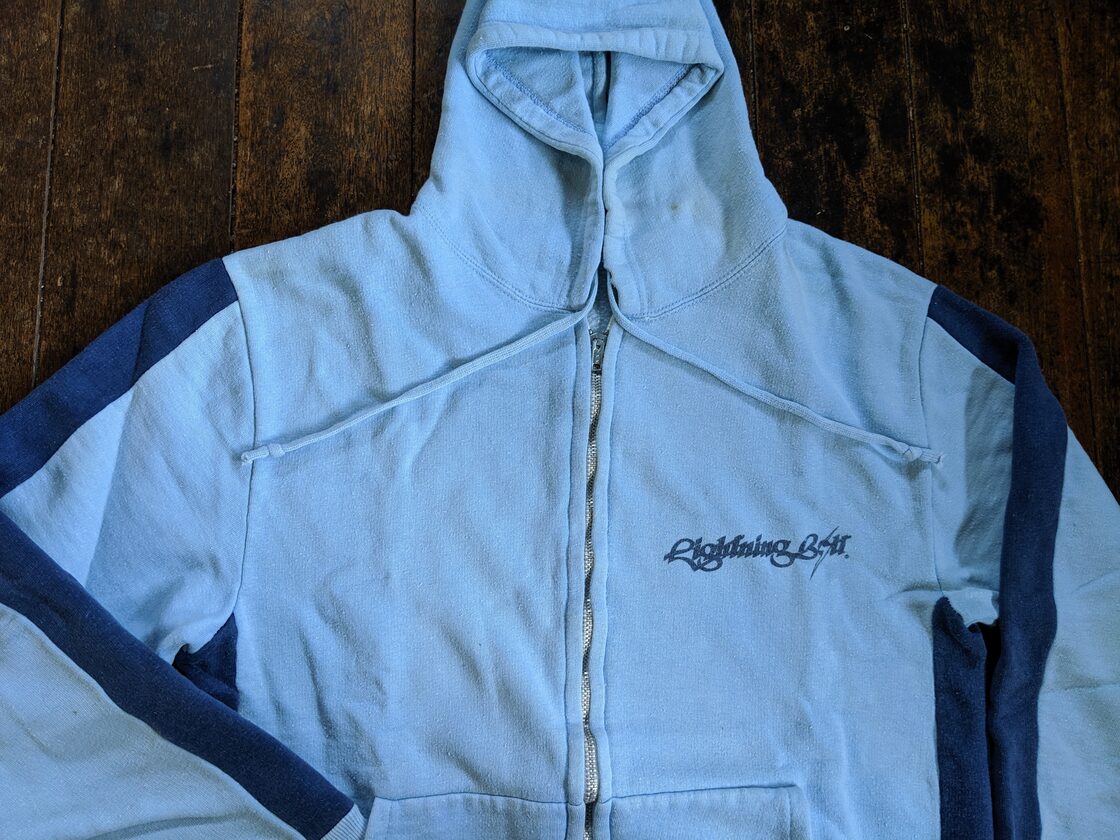70年代 s ☆ ライトニングボルト スウェット シャツ フード パーカー  