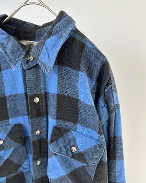 -Red Head- Vintage 80s Flannel Shirt made in USA
